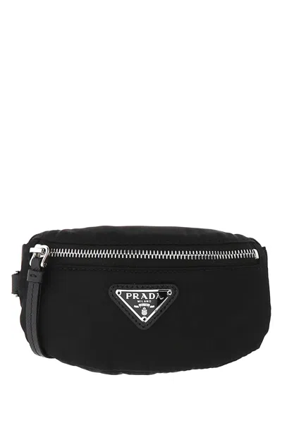 PRADA PRADA BLACK NYLON WRIST POUCH