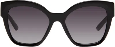Prada Black Oversized Square Cat Eye Sunglasses In 1ab09s