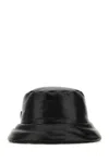 Prada Black Padded Bucket Hat In Black