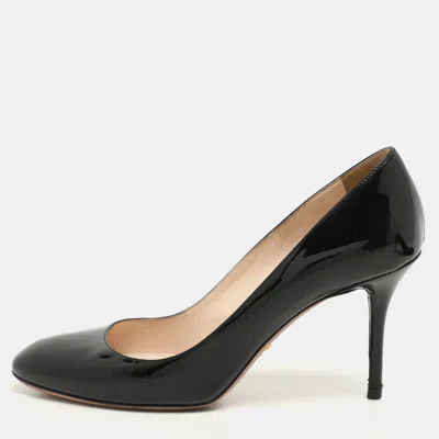 Pre-owned Prada Black Patent Leather Pumps Size 39