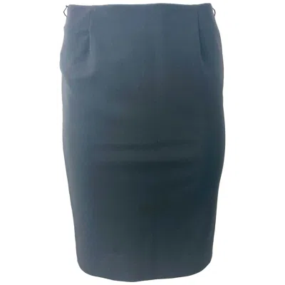Pre-owned Prada Black Pencil Skirt, Size 40