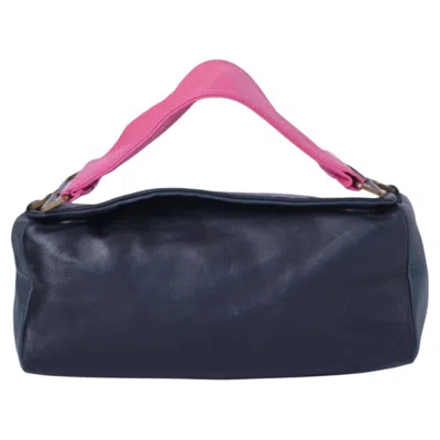 Pre-owned Prada Black Pink Nappa Leather Shoulder Bag -'00s