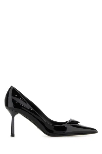 Prada Black Pointed Toe Heels