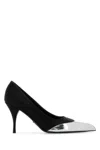 Prada Black Pointed Toe Pumps In Black