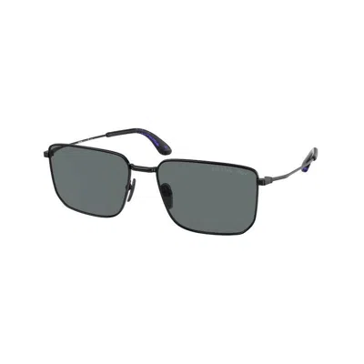 Prada Black Polarized Sunglasses For Men