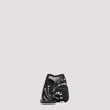 Prada Crystal Adorned Bucket Bag In Black