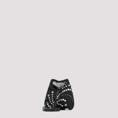 PRADA BLACK POLYAMIDE BUCKET BAG