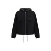 Prada Black Polyester Shell Jacket In Black