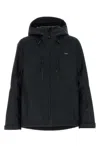 Prada Black Polyester Windbreaker In Blue