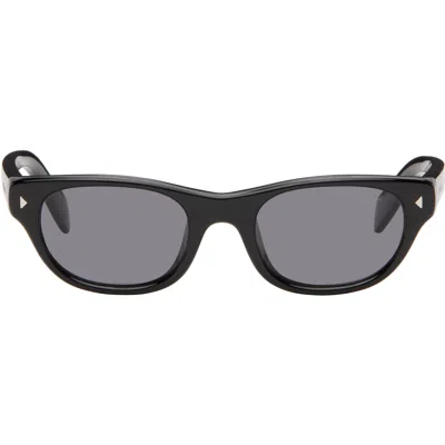Prada Black Pr C08s Sunglasses In Purple
