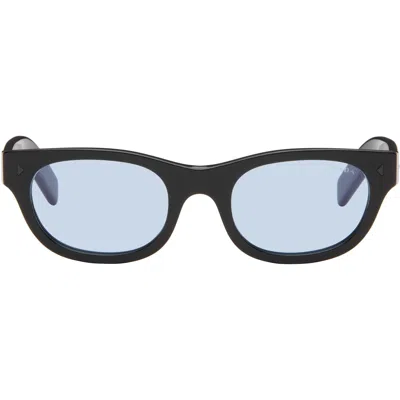 Prada Black Pr C09s Sunglasses In Purple