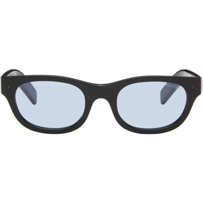 Prada Black Pr C09s Sunglasses In Orange