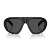 Prada Womens Black Pr C05s Irregular-frame Acetate Sunglasses In Black