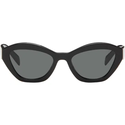 Prada Black ' Logo' Sunglasses In Neutral