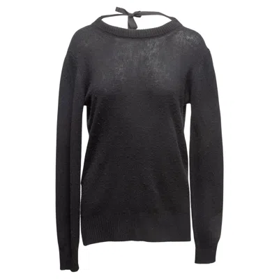 Pre-owned Prada Black  Low Back Knit Sweater