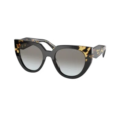 Prada Black  Print Sunglasses For Women