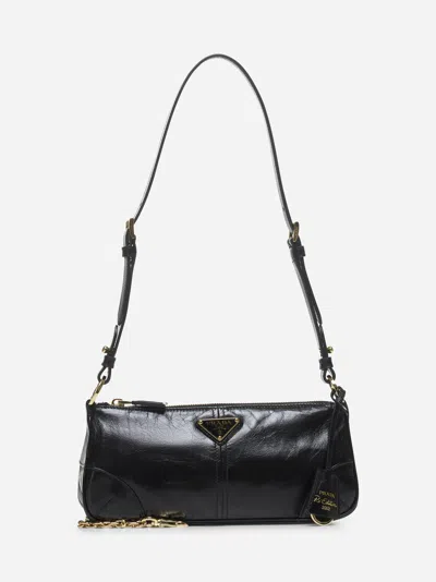 PRADA BLACK PRADA RE-EDITION 2002 MEDIUM BAG