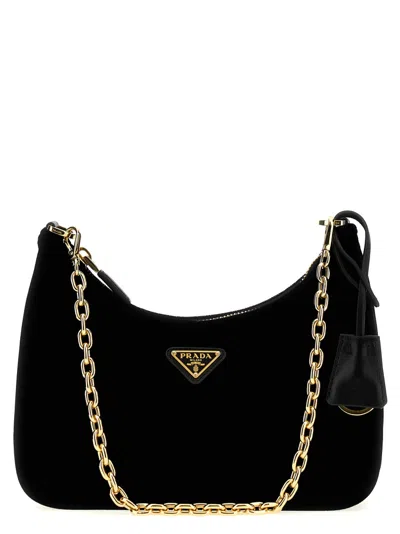 Prada Black  Re-edition Mini Handbag