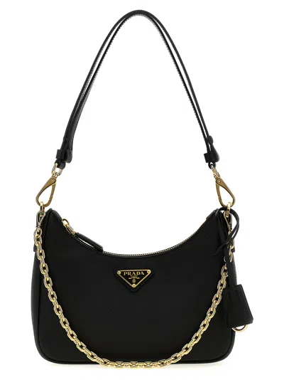 Prada Black  Re-edition Mini Handbag
