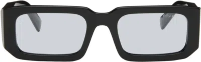 Prada Black ' Symbole' Sunglasses In 16k10l