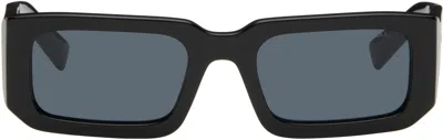 Prada Black ' Symbole' Sunglasses In 16k2k1