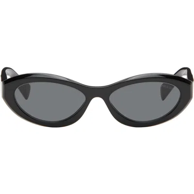 Prada Black ' Symbole' Sunglasses In Red
