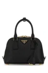 Prada Handbag Leather Top Handles In Black