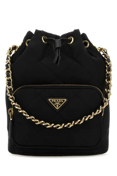 Prada Black Re-edition 1995 Bucket Bag