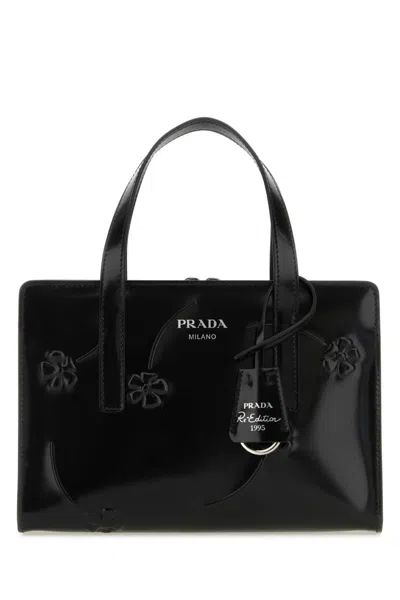 PRADA BLACK RE-EDITION 1995 SATCHEL BAG