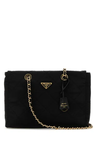 Prada Black Re-edition 1995 Shoulder Bag
