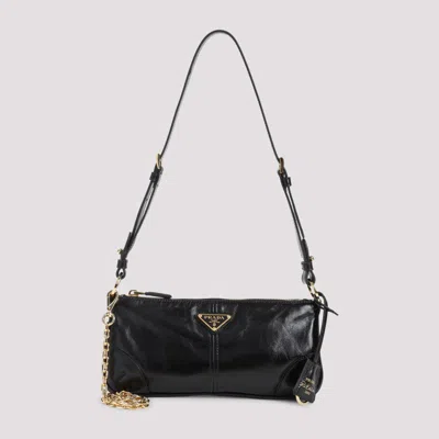 Prada Black Re-edition 2002 Shoulder Bag