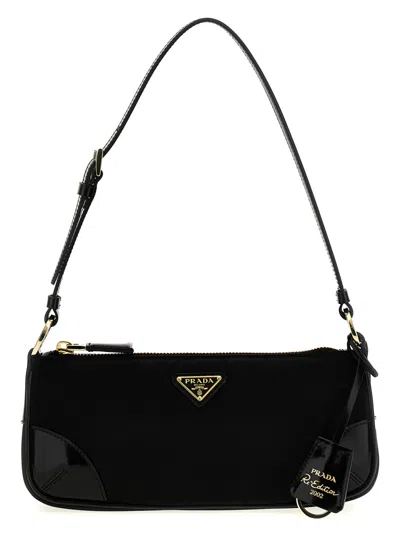 PRADA BLACK RE-EDITION 2002 SHOULDER BAG