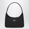 Prada Black Re-edition Handbag With Studs