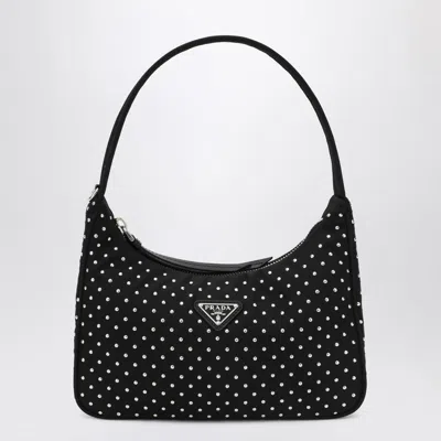 Prada Black Re-edition Handbag With Studs Women