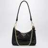 Prada Black Re-edition Mini Bag In Naplak Patent Leather