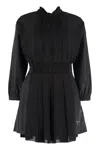 Prada Black Re-nylon And Crepe Jumpsuit