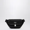 Prada Black Re-nylon And Saffiano Shoulder Bag Men In Black