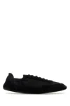 Prada Women Navy Blue Collapse Sneakers, 6.5 Luxury Sneakers For Women Darveys In Black