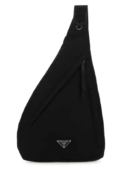 PRADA PRADA BLACK RE NYLON BACKPACK