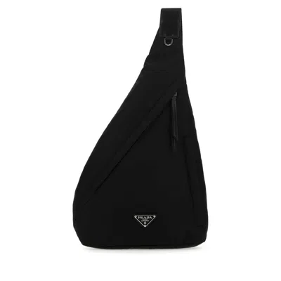 PRADA PRADA BLACK RE-NYLON BACKPACK