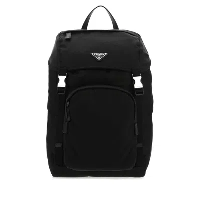 PRADA PRADA BLACK RE-NYLON BACKPACK