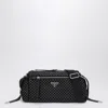 Prada Studded Re-nylon Crossbody Bag In Black