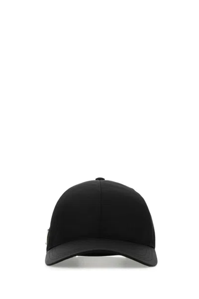 PRADA BLACK RE-NYLON BASEBALL CAP