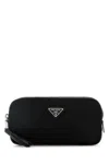 Prada Black Re-nylon Belt Bag In Nero