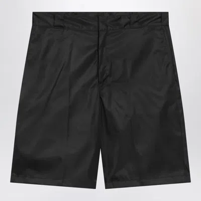 Prada Re-nylon Bermuda Shorts In Black