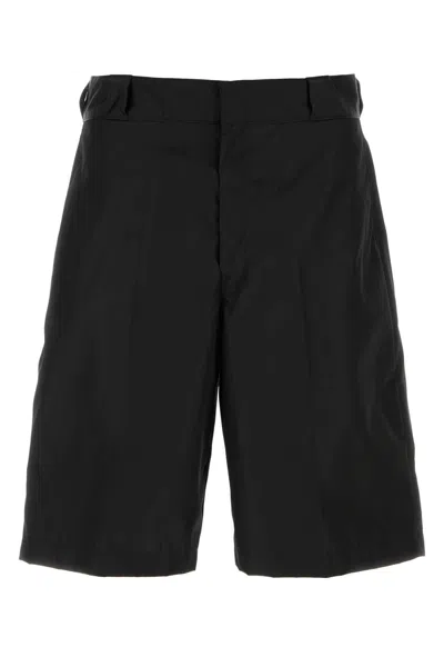Prada Black Re-nylon Bermuda Shorts