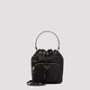 Prada Duet Patent Leather Bucket Bag In Black