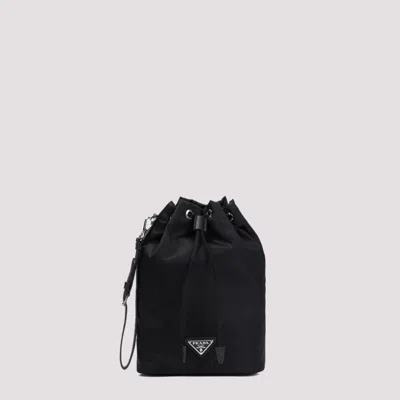 Prada Black Re-nylon Bucket Bag