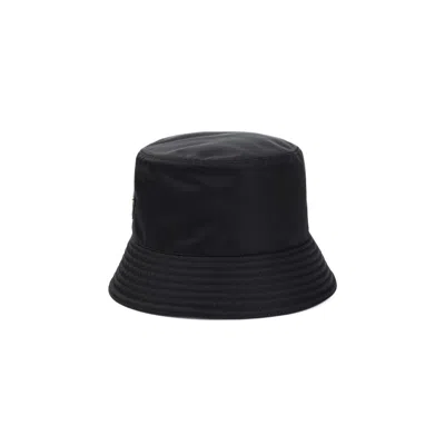 Prada Raffia Bucket Hat In Black | ModeSens