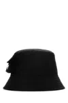 Prada Black Re-nylon Bucket Hat In Black